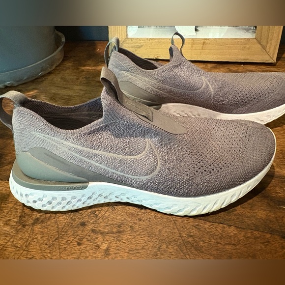 Nike Shoes - Nike Gray Flyknit Sneakers with React Foam